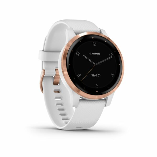 Garmin vívoactive 4S weiß/rosegold Smartwatch