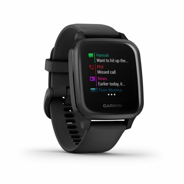 Garmin Venu SQ Music schwarz/schiefergrau Smartwatch