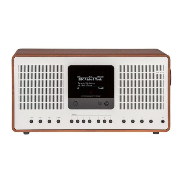 Revo SuperConnect Stereo silber/walnuss DAB+ Internetradio