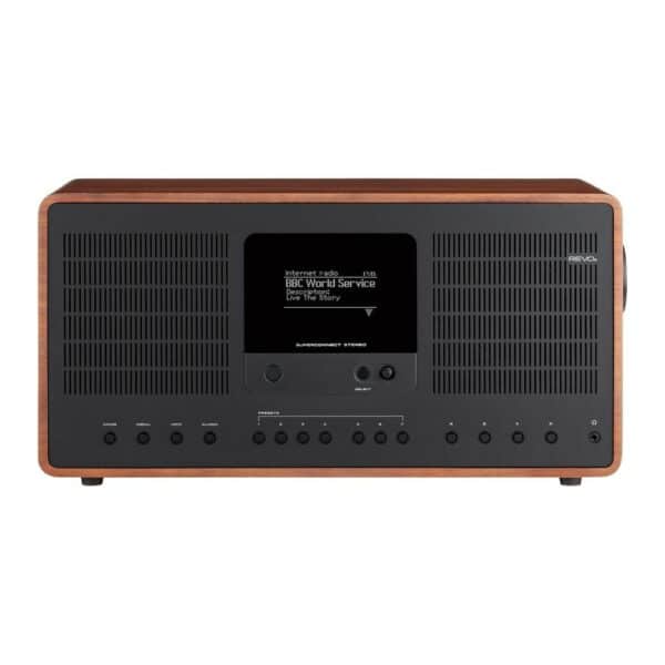 Revo SuperConnect Stereo schwarz/walnuss DAB+ Internetradio