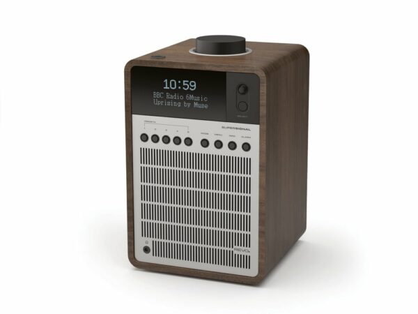 Revo Digitalradio Super Signal walnuß/silber DAB+ Radio