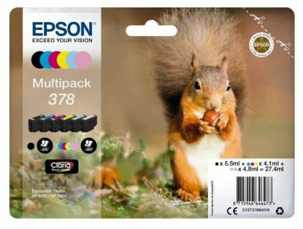 Epson C13T37884010 Eichhörnchen MultiPack Druckerpatrone